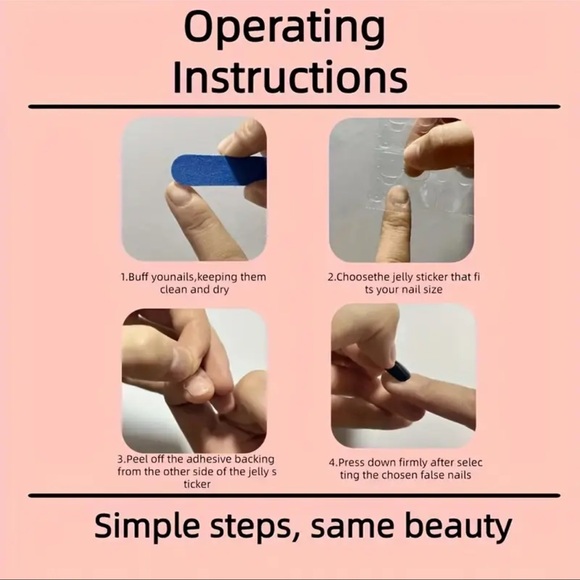 Press-On Nails, NIB, Purple & Gold - Picture 9 of 9